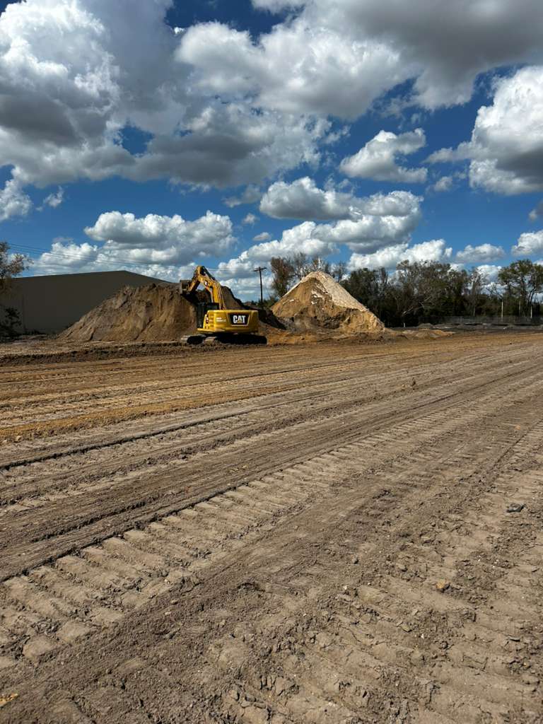 Heavy equipment earthwork